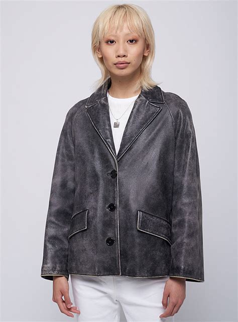 leather MIU MIU Women Jackets 